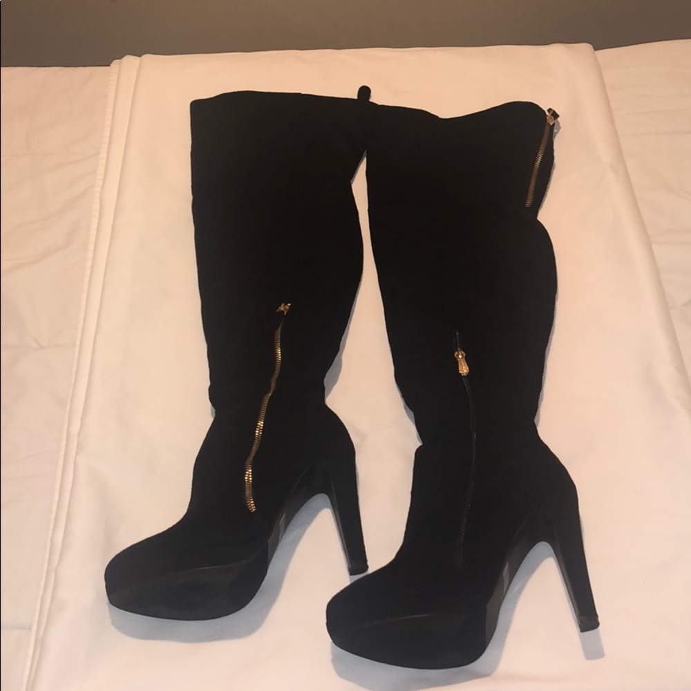 Women’s Suede Over the Knee Platform Boots